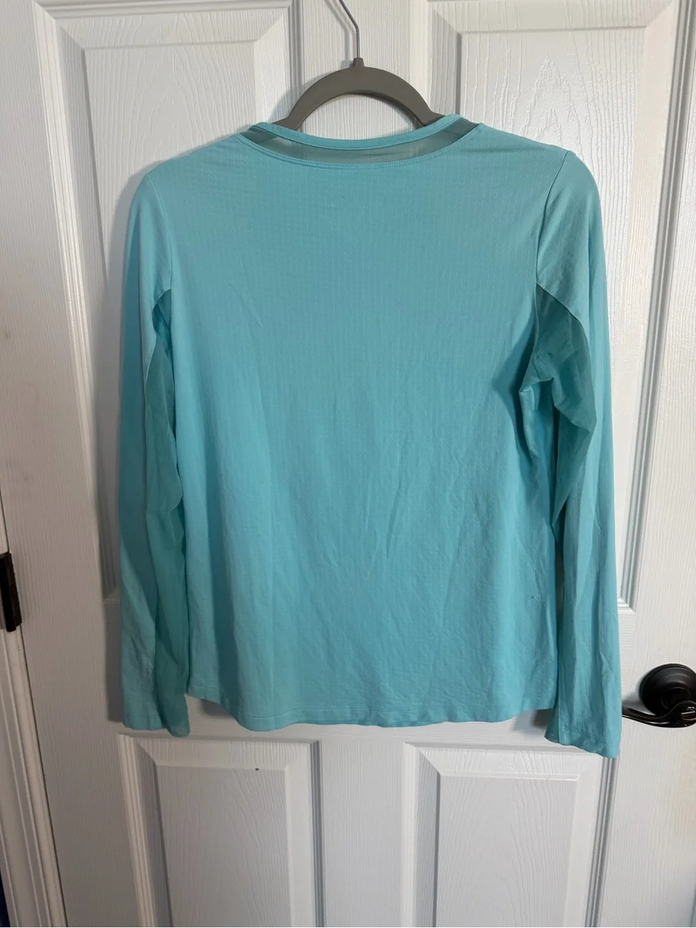 IBKUL Women’s Performance Seafoam Long Sleeve Crew Neck with Mesh Small - Picture 4 of 5